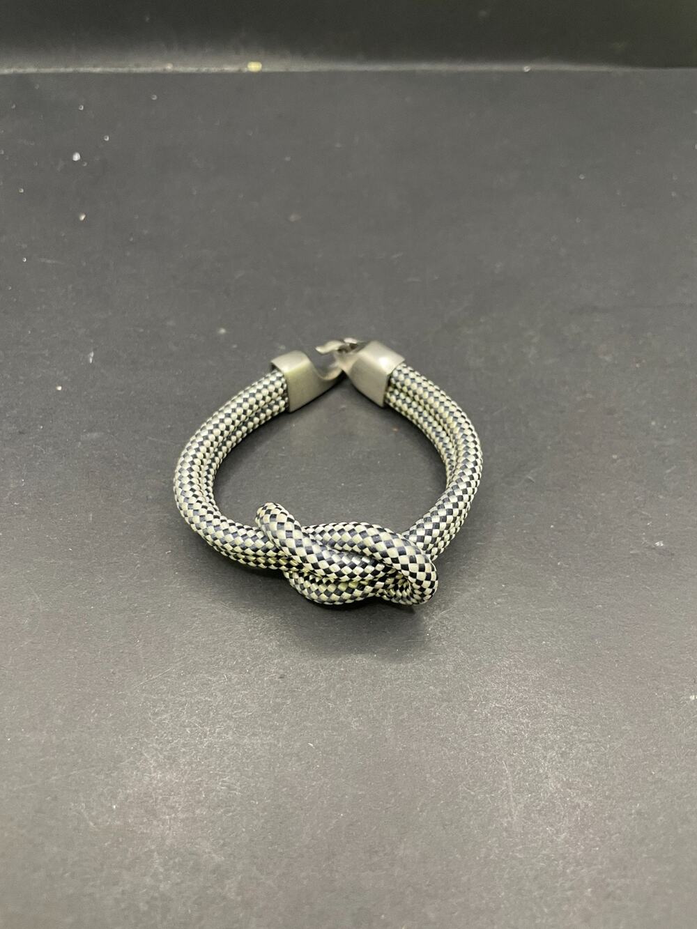 Lemon & Line Handcrafted Nautical Rope Knot Nantucket Black Bracelet
